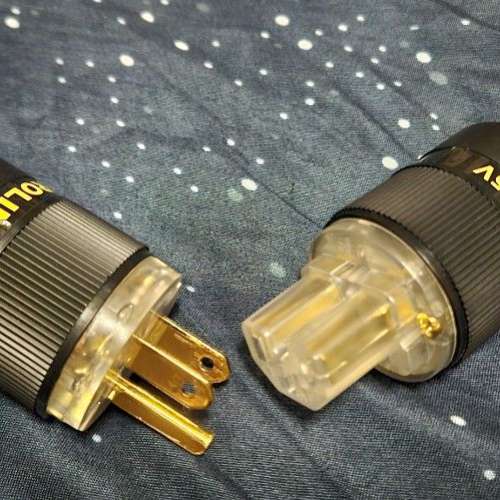 Gotham 85215 音響電源線 連美式轉英式轉插 共兩條