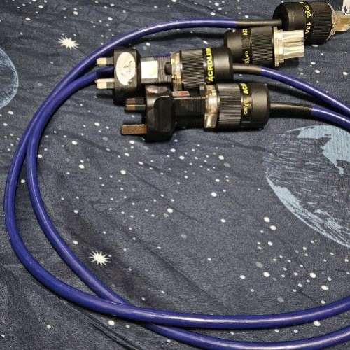 Gotham 85215 音響電源線 連美式轉英式轉插 共兩條