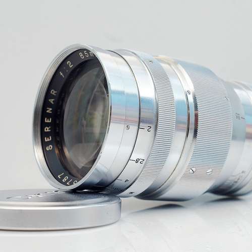 罕見 Canon Serenar 85mm f2 早期黃銅重版, Japan (接近90%New)