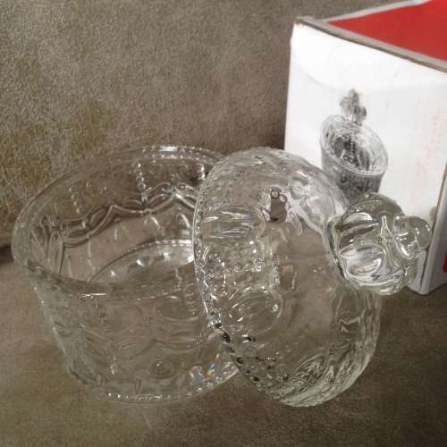 🍬 Glass Decorative Jar / Candy Jar / Cosmetic Jar 9x11.5cm NEW 全新 玻璃 糖果...