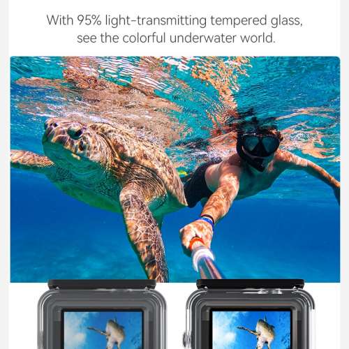 Diving Waterproof Case Combo With Pink Filter - For Full Scene 全景潛水防水殼...