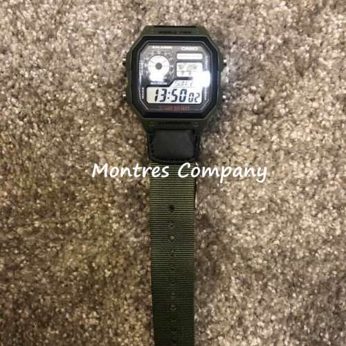 Montres Company 香港註冊公司(32年老店) 卡西歐 CASIO 世界地圖 十年電池壽命 AE-...