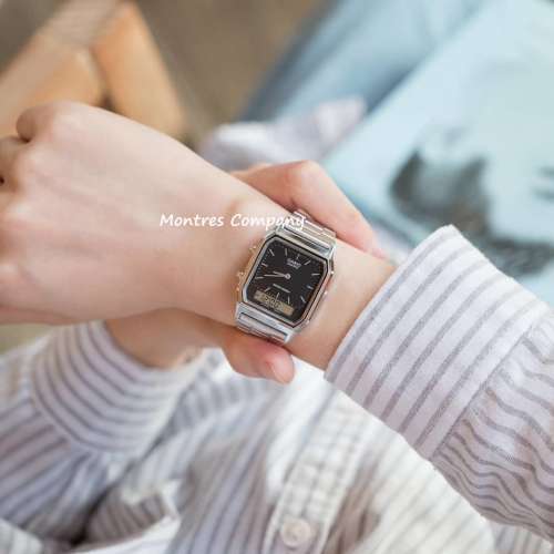 Montres Company 香港註冊公司(32年老店) 卡西歐 CASIO 不鏽鋼錶帶 細錶徑 AQ-230A-...