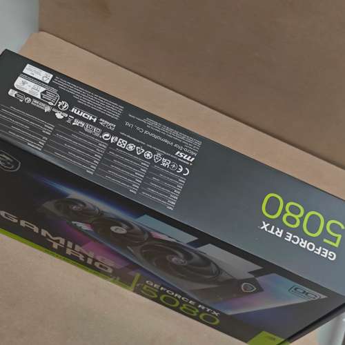 显卡：微星 RTX 5080 16G 3X OC PLUS(全新)