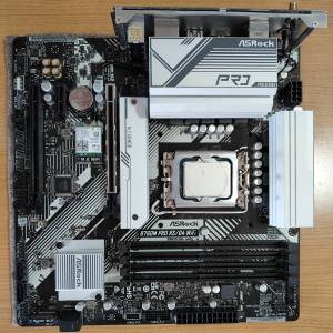 I5-12490F + ASRock B760M Pro RS/D4 WiFi DDR4 mATX