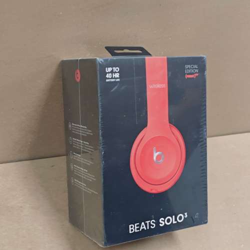 Beats solo3 大耳机 红色