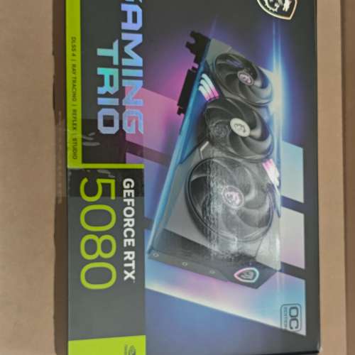 显卡：微星 GeForce RTX 5080 16G GAMING TRIO OC 3风扇 (2手)