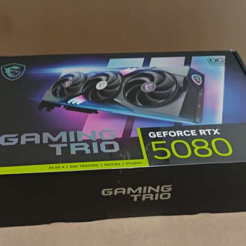 显卡：微星 GeForce RTX 5080 16G GAMING TRIO OC 3风扇 (2手)