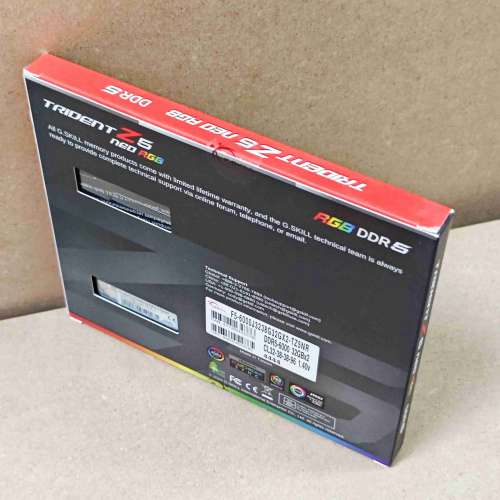 【美版原裝】G.SKILL Trident Z5 Neo RGB DDR5-6000 32GB(16Gx2) 記憶體套裝 全新未拆