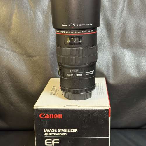 Canon EF 100mm f/2.8L Macro IS USM Lens 香港行貨 全套