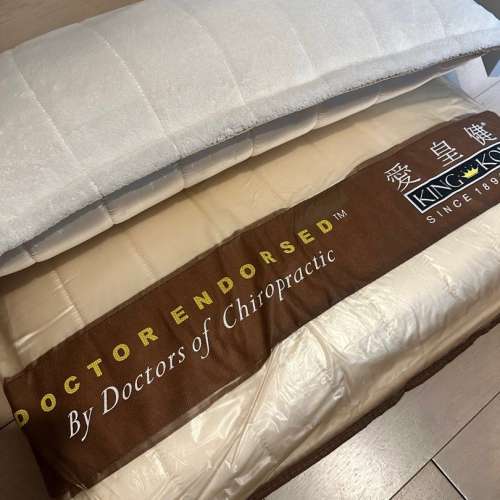 全新 愛皇健KING KOIL 備長碳高承托四季枕雙面枕頭 雙面(一面絨毛+一面滑面質地) 脊...