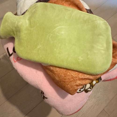 全新 毛絨熱水袋及小毛毯 毛巾 鬆弛熊 毛巾或毛巾被 淺藍色 Rilakkuma body towel ...
