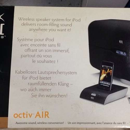 ALTEC LANSING Speaker Octiv AIR M812 Free Bluetooth Music Receiver USED 送藍牙...