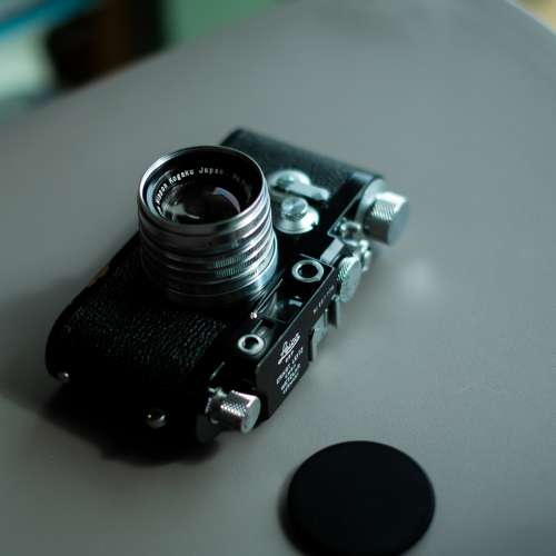 收藏級 Leica IIIg (LTM mount) Black Paint Repaint 777 Lucky number 露銅 Leica...
