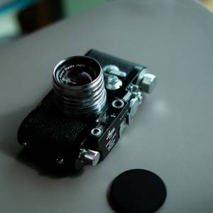 收藏級 Leica IIIg (LTM mount) Black Paint Repaint 777 Lucky number 露銅 Leica...