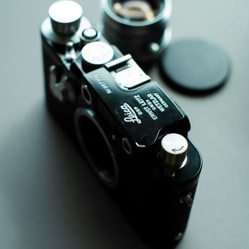 收藏級 Leica IIIg (LTM mount) Black Paint Repaint 777 Lucky number 露銅 Leica...