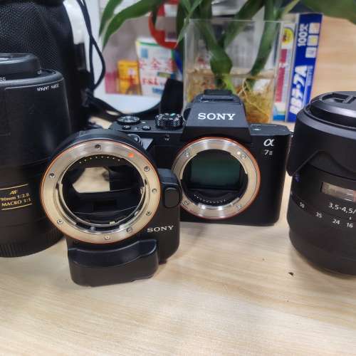 SONY A7ll + LA-EA4接環 +兩鏡頭