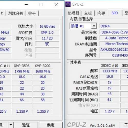ADATA XPG SPECTRIX D60G 16GB X2 DDR4 3600 MHz 桌上型電腦記憶體