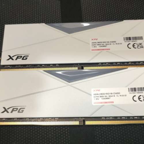 ADATA XPG SPECTRIX D60G 16GB X2 DDR4 3600 MHz 桌上型電腦記憶體