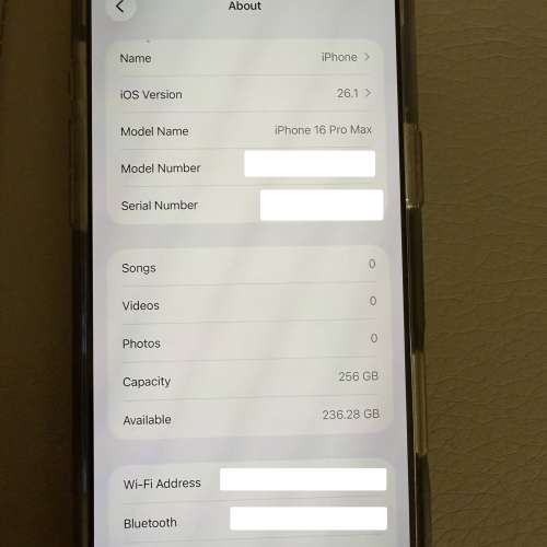 iPhone 16 pro max Natural Titanium 原裝電池100%