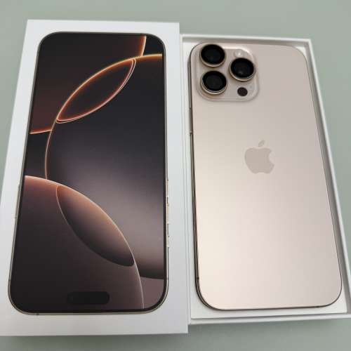 iPhone 16 pro max Natural Titanium 原裝電池100%