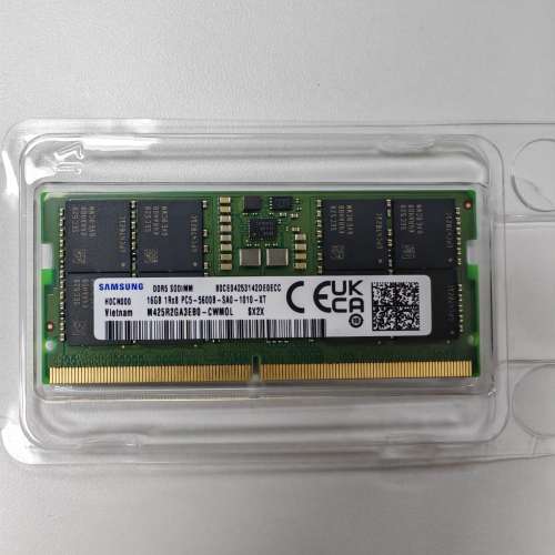 DDR5 notebook Ram, Samsung SODIMM 5600 x 2