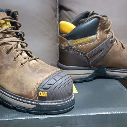 美國CAT啡色中筒安全靴(EUR43碼)