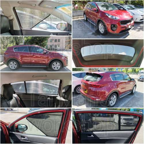 KIA Sportage 全車防曬磁石窗網