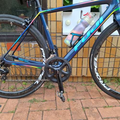 Fuji sl 富士頂級碳纖維幻彩公路車碳架碳輪碳軨單車節不是giant merida java canno...
