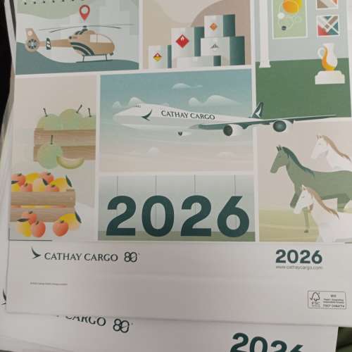 國泰坐枱月曆2026