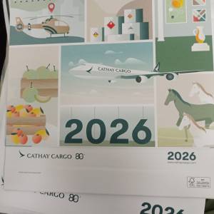 國泰坐枱月曆2026