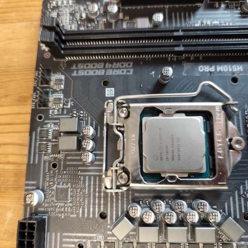 CPU & 主機板 - MSI H510M PRO + Intel Core i3-10100 有核顯