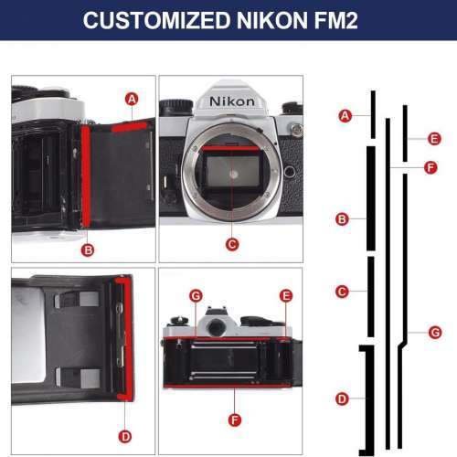eTone Ultra Fine Photo Accessories Pre-Cut Light Seal Foam Sponge Kits (Nikon FM