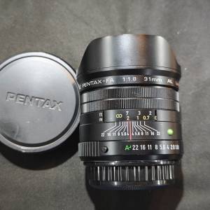 Pentax 31mm 31 賓得 三公主之一 31/1.8 FA SMC AL Limited for K Mount 全片幅 冇...