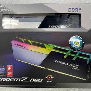 全新未開Trident Z Neo (焰光戟) DDR4-3600 CL18-22-22-42 1.35V 64GB (2x32GB)記憶體