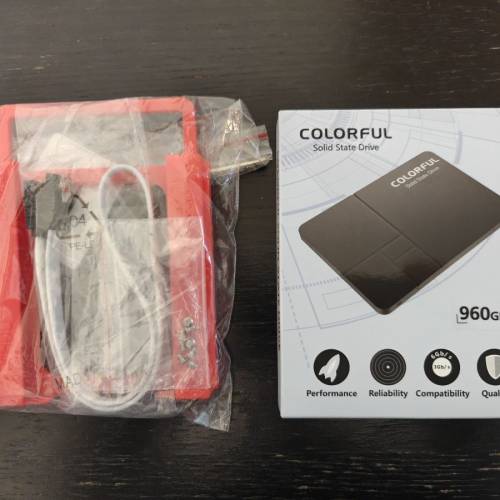 全新未開 Colorful SL500 960GB SATA SSD 連贈品