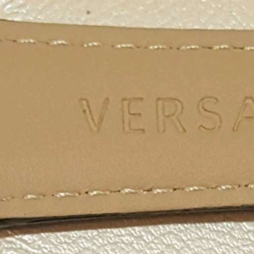 VERSACE 24mm 真皮錶帶 全新 黑色真皮錶帶