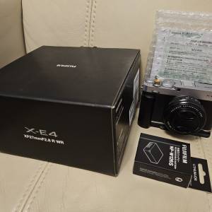 Fujifilm X-E4銀色剩機身 XF27mmF2.8 R WR鏡頭