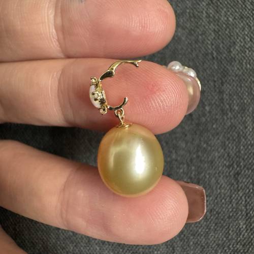 18k金天然南洋金珠