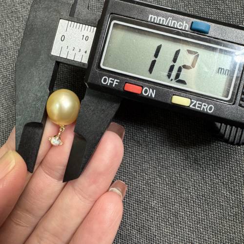 18k金天然南洋金珠