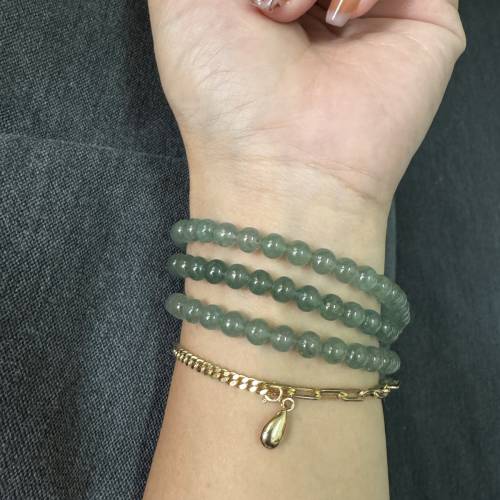 天然緬甸A貨冰種翡翠長珠串