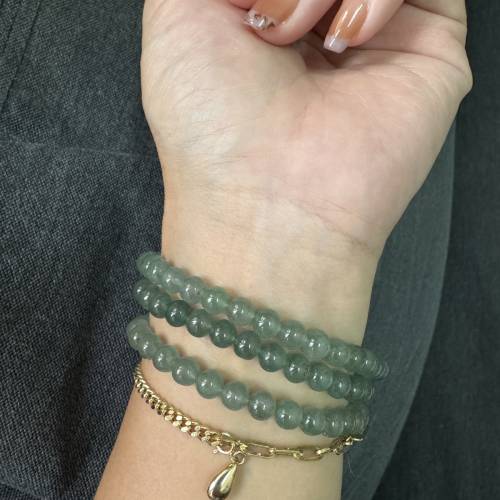 天然緬甸A貨冰種翡翠長珠串