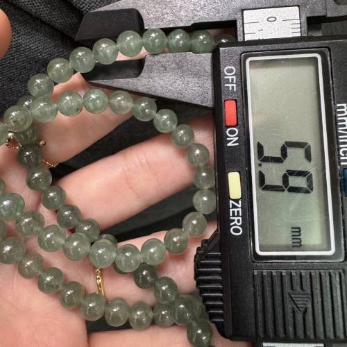 天然緬甸A貨冰種翡翠長珠串