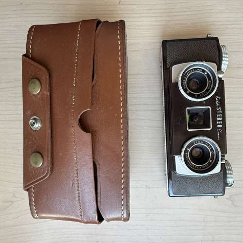 美製古董柯達菲林相機 Vintage Kodak Stereo Camera with Case