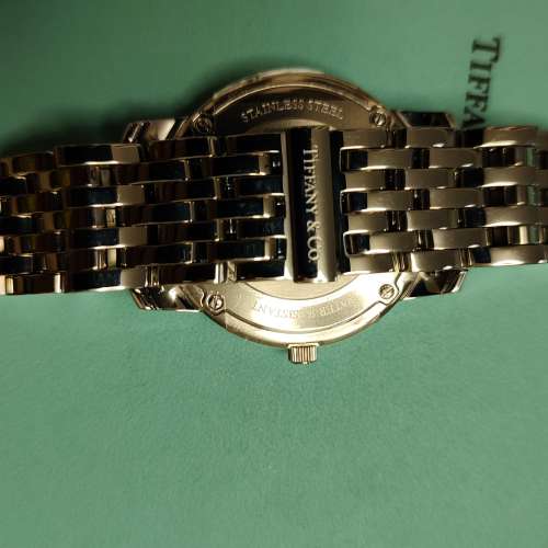 Tiffany不銹鋼男裝石英錶