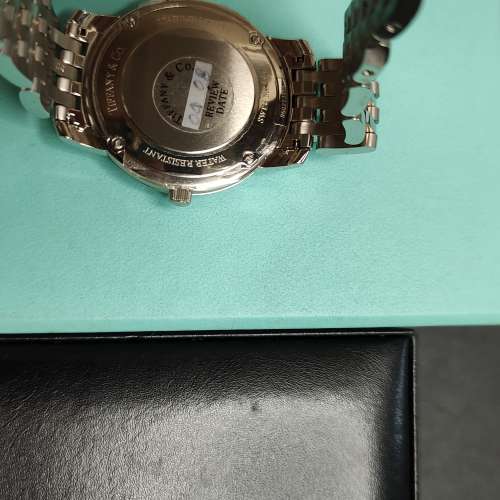 Tiffany不銹鋼男裝石英錶