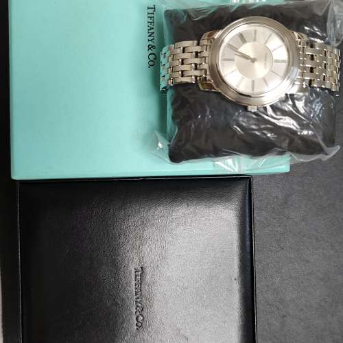 Tiffany不銹鋼男裝石英錶