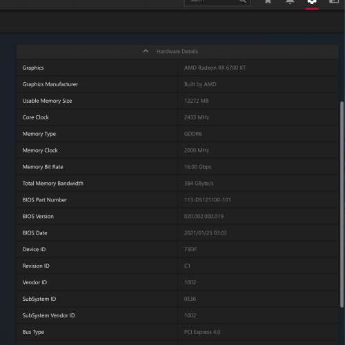 AMD Radeon RX 6700 XT 12G Graphics Card