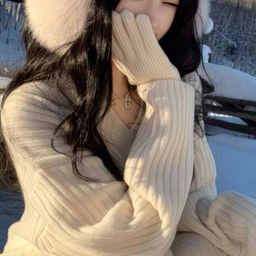 粉紅色狐狸帽耳罩