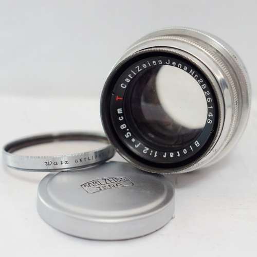WWII 二戰小B Carl Zeiss Jena T Biotar 58mm f2, 1942年(極新淨)